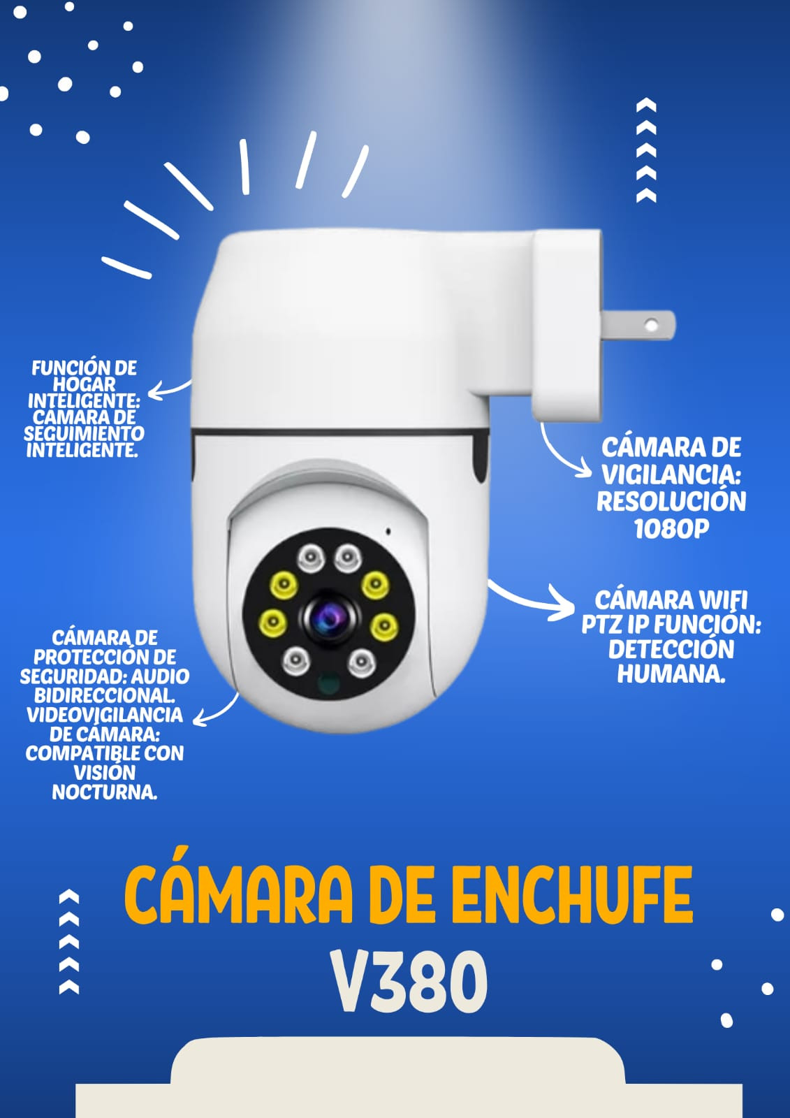 Camara Seguridad V380 + memoria 32 Gb